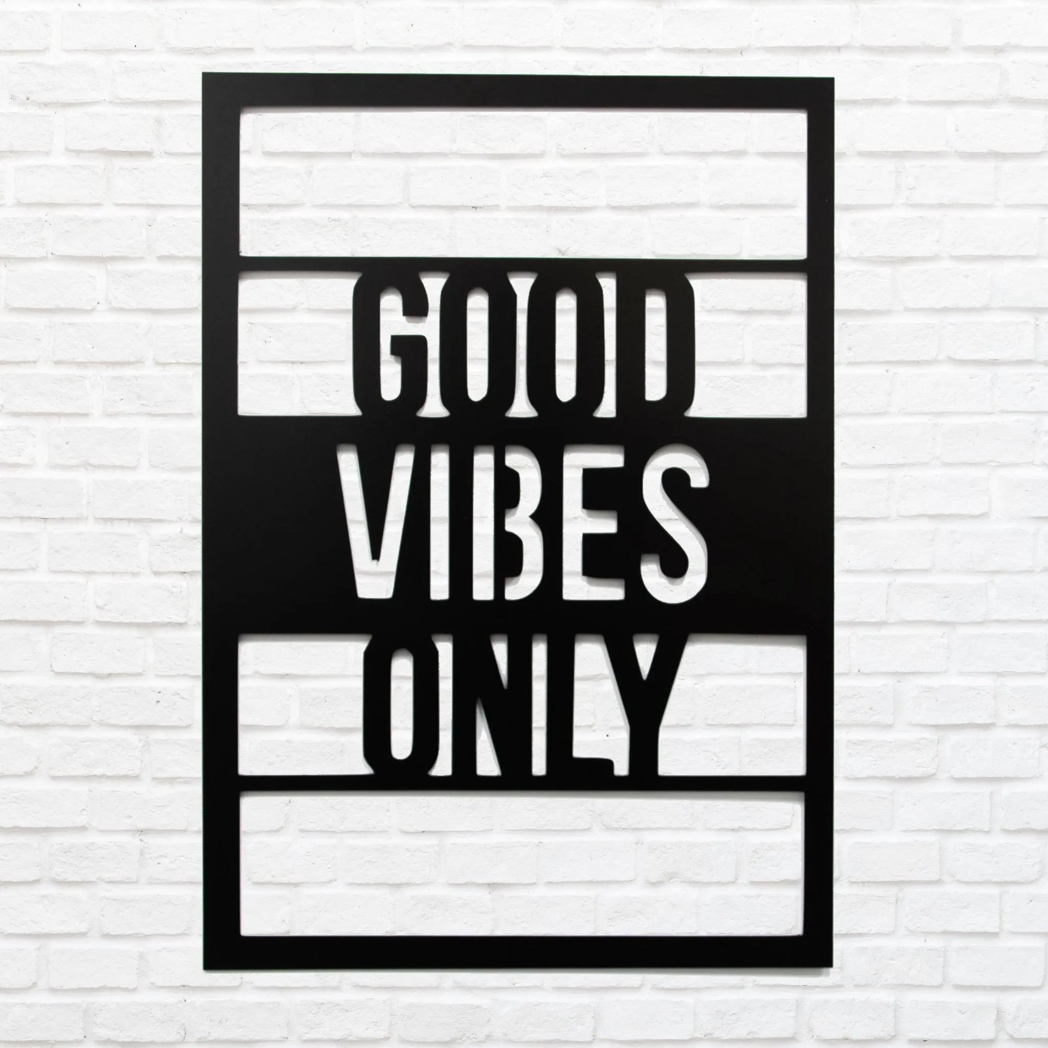 Good Vibes Only - Metal Wall Art