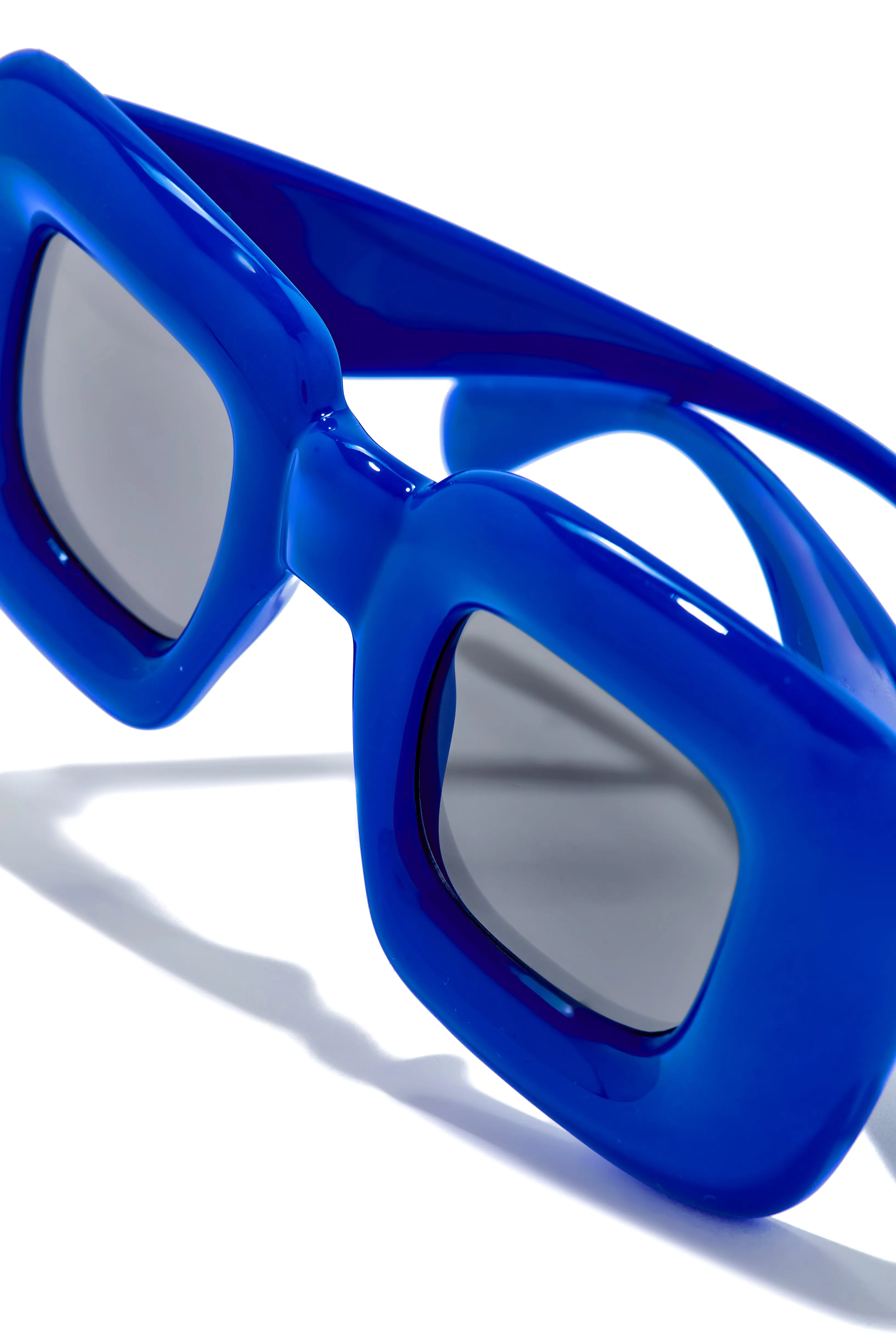 Happy Days Oversized Sunglasses - Blue