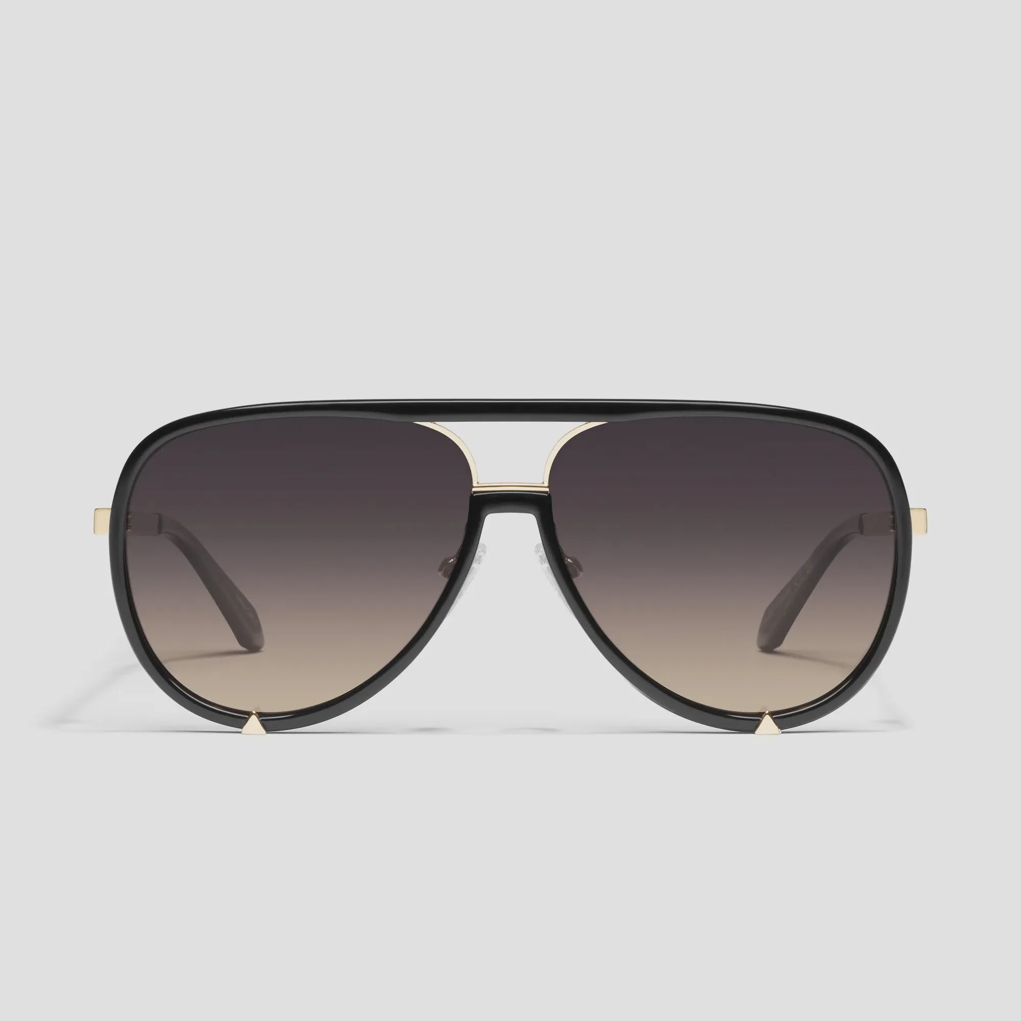 High Profile -Black Gold Frame / Smoke Taupe Polarized Lens