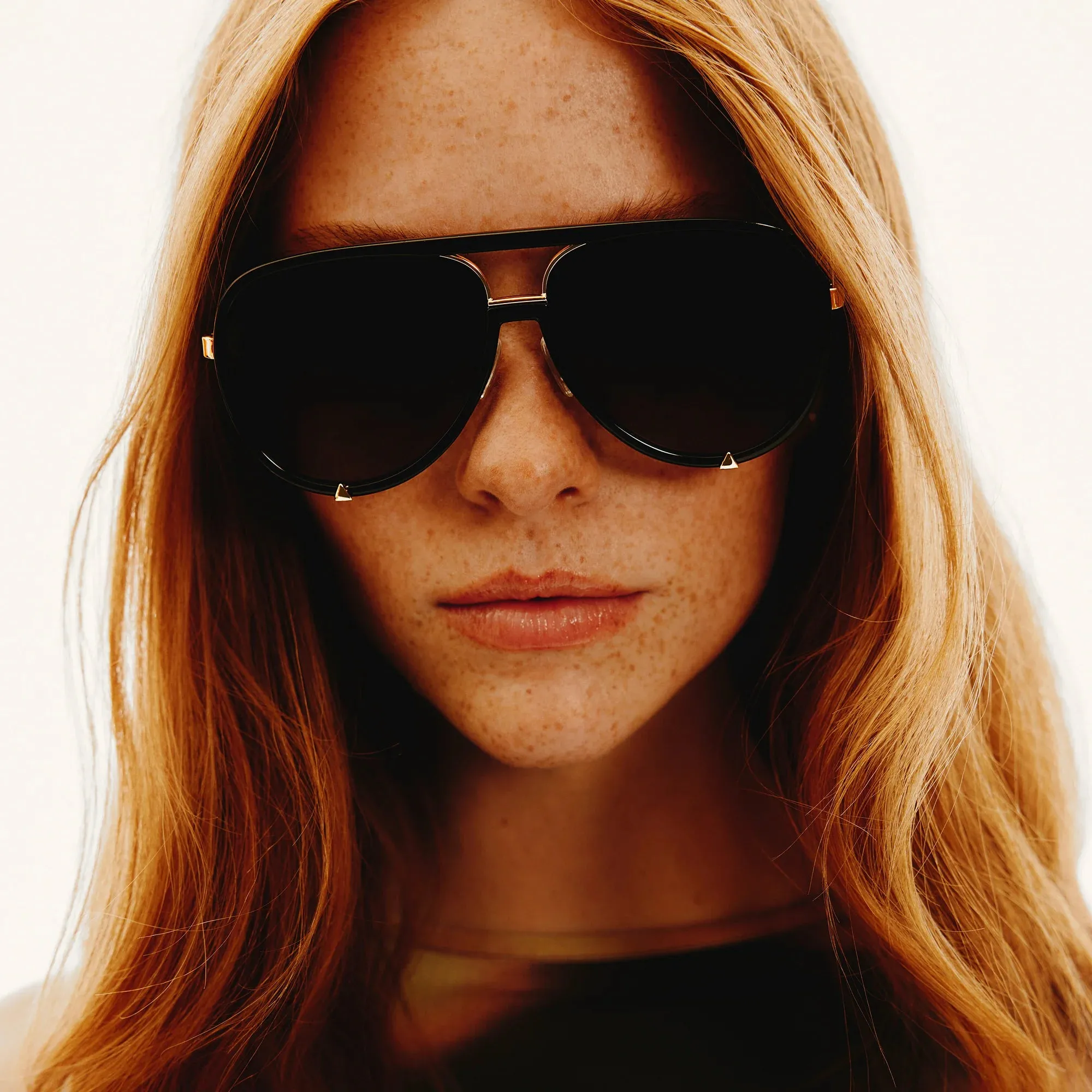 High Profile -Black Gold Frame / Smoke Taupe Polarized Lens
