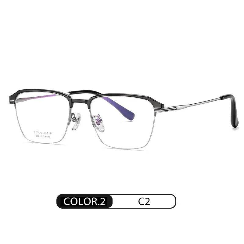 Hotochkin Mens Semi Rim Square Titanium Yj2032