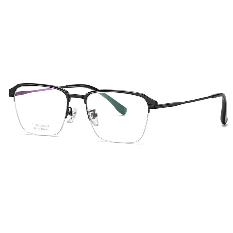 Hotochkin Mens Semi Rim Square Titanium Yj2032