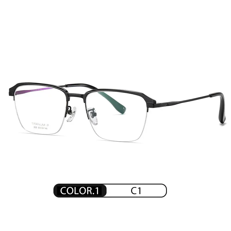 Hotochkin Mens Semi Rim Square Titanium Yj2032