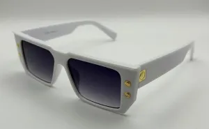 HUDSON | White | Gradient Smokey Lens