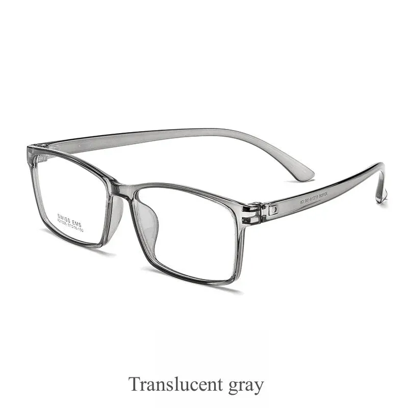 KatKani Mens Full Rim Large Square Plastic Eyeglasses X21026r