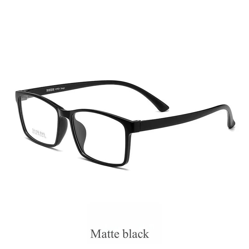 KatKani Mens Full Rim Large Square Plastic Eyeglasses X21026r