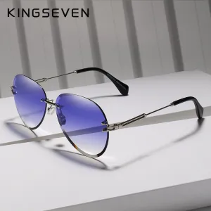 Kingseven Rimless Women Sunglasses Gradient N802Ns
