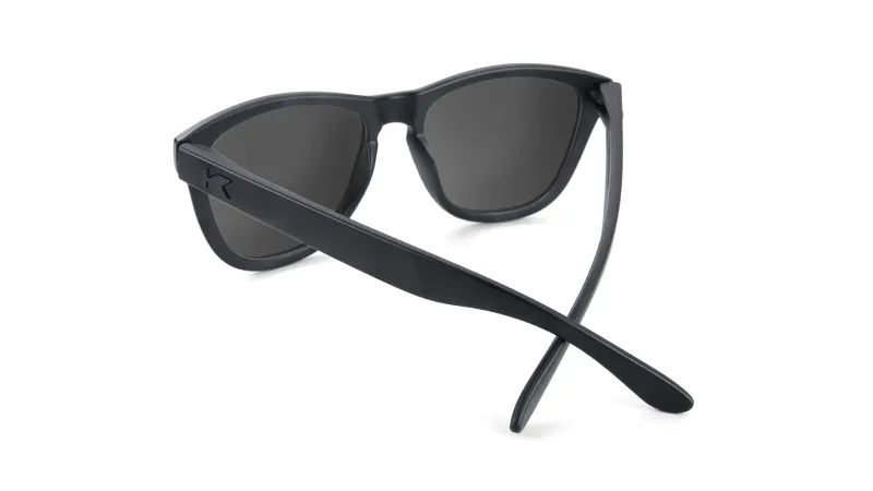 Knockaround Premiums Matte Black Frame - Black Smoke Lens - Polarized Sunglasses