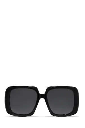Krissa Oversized Square Sunglasses - Black