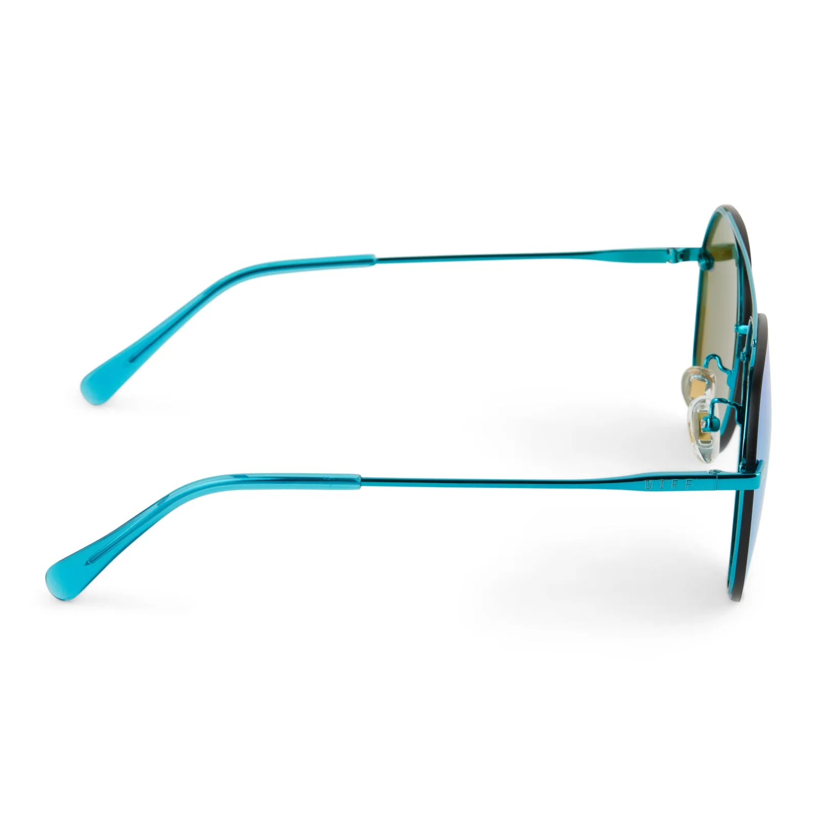 LENOX - TURQUOISE METALLIC   TEAL MIRROR   POLARIZED SUNGLASSES