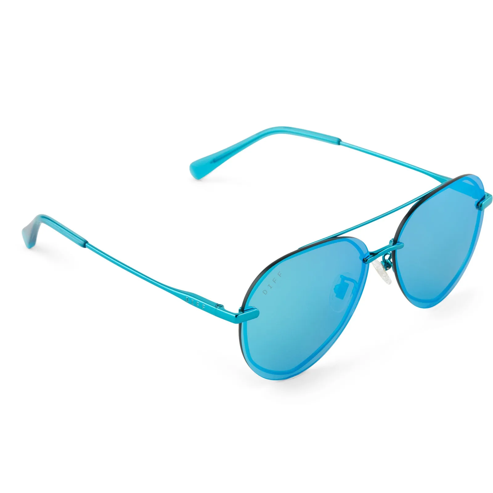 LENOX - TURQUOISE METALLIC   TEAL MIRROR   POLARIZED SUNGLASSES