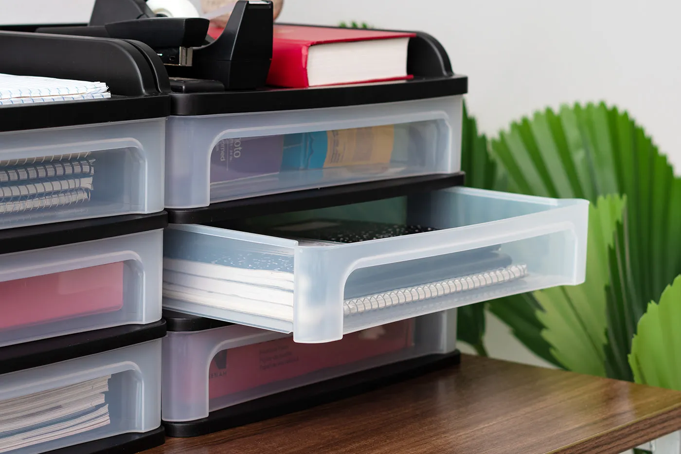 Medium Desktop Drawer System, 2 Pack, Black