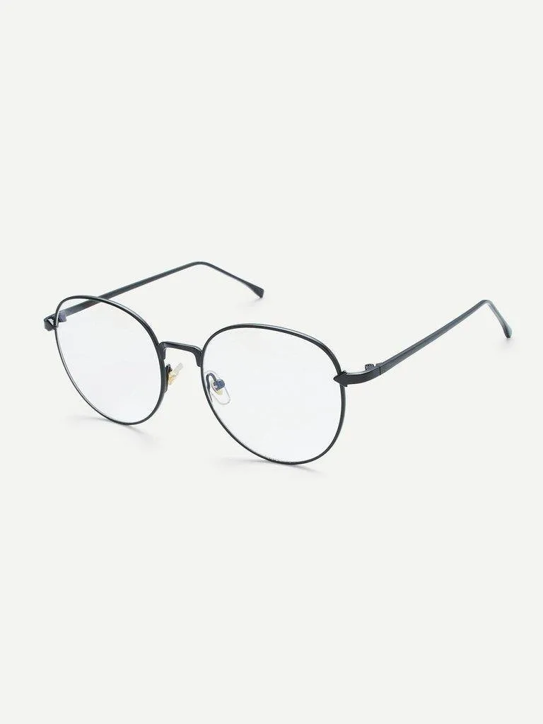 Metal Frame Clear Lens Glasses