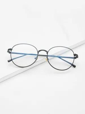 Metal Frame Clear Lens Glasses