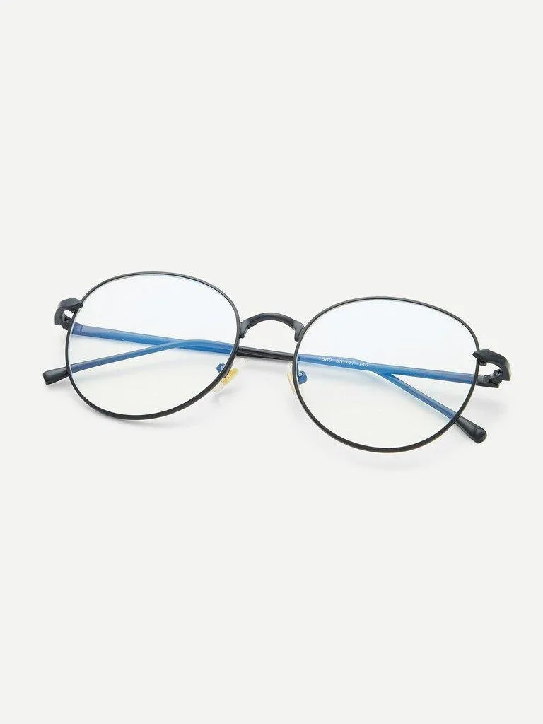 Metal Frame Clear Lens Glasses
