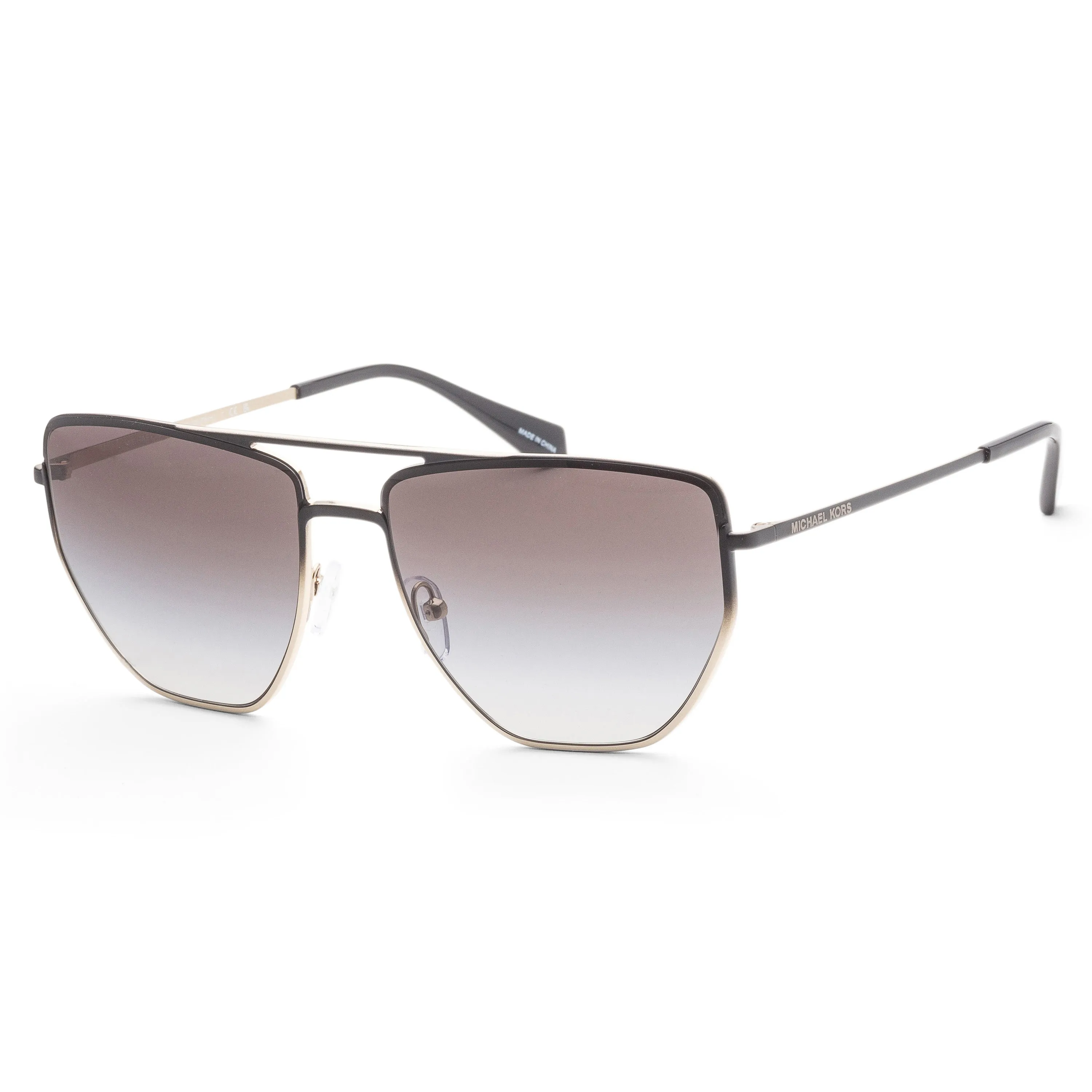 Michael Kors Women's Paros MK1126-10018G 60mm Black Gold Gradient Sunglasses
