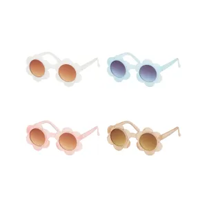 Milky Pastel Flower Sunglasses - Kids