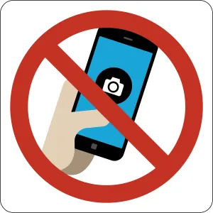No Cell Phone Cameras