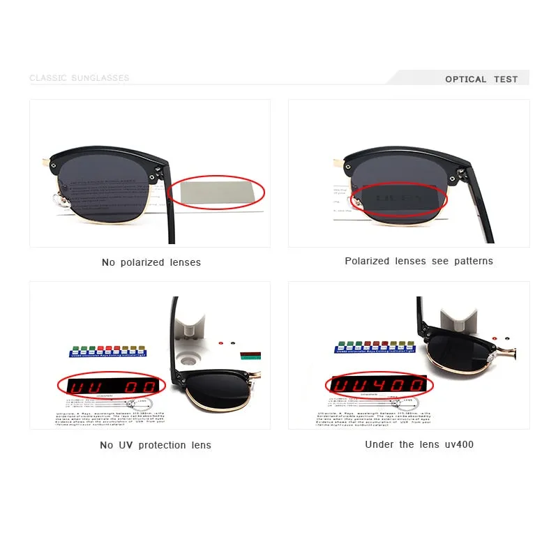 Oley Unisex Round Tr 90 Alloy Polarized Sunglasses Y3016