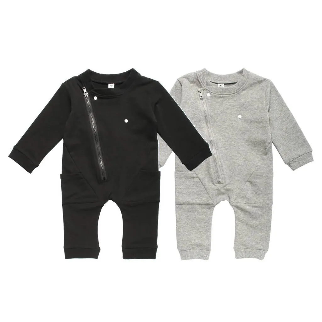 Organic Cotton Long Sleeve Biker Romper