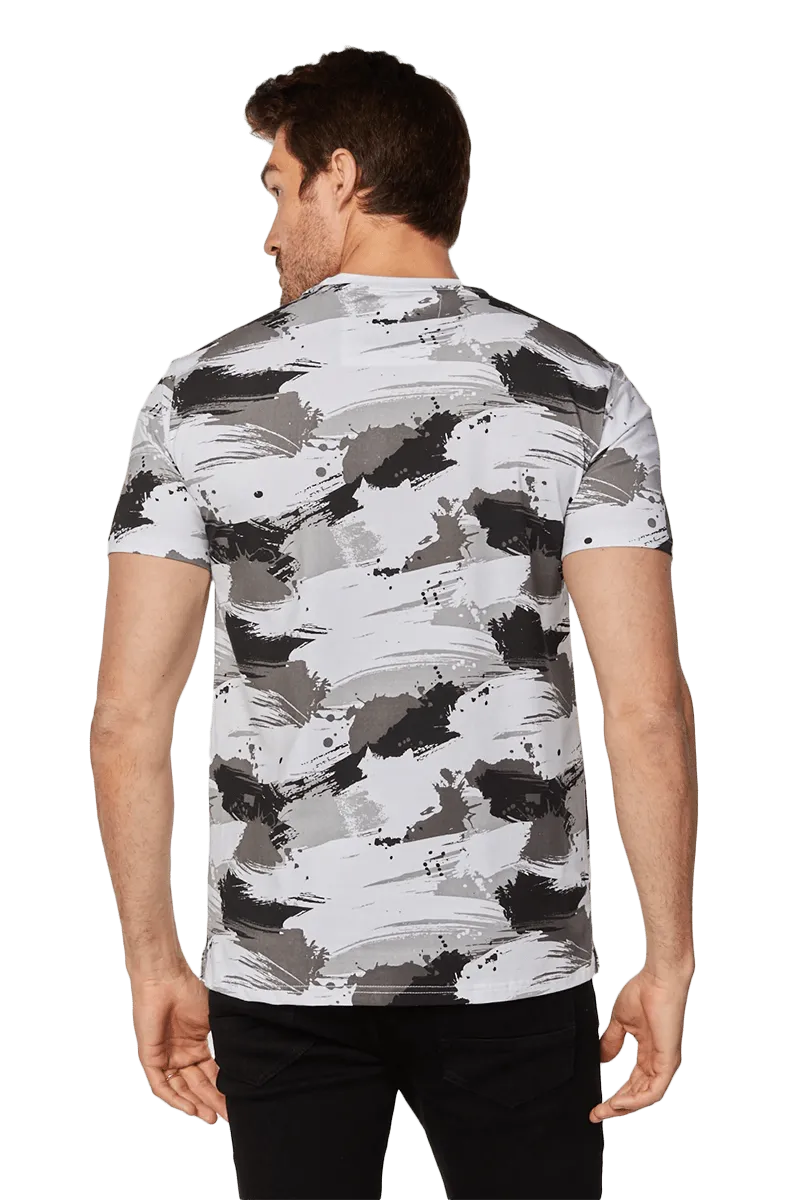 Platini Stonework Round Neck Slim Cut T-shirt