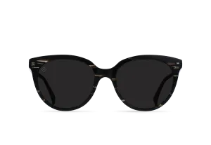 Raen Lily Female Cat-Eye Sunglasses - Licorice/Dark Smoke