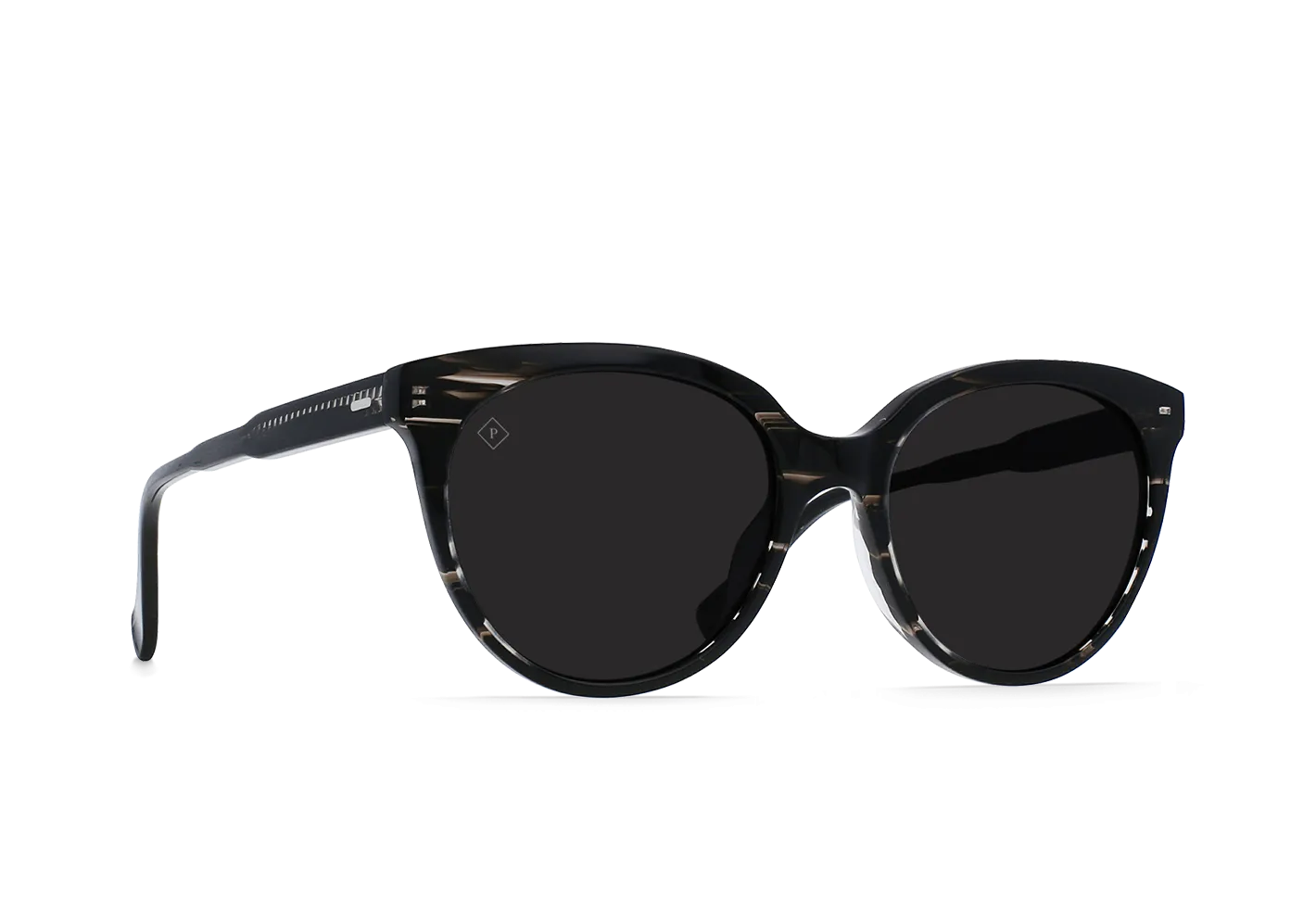 Raen Lily Female Cat-Eye Sunglasses - Licorice/Dark Smoke