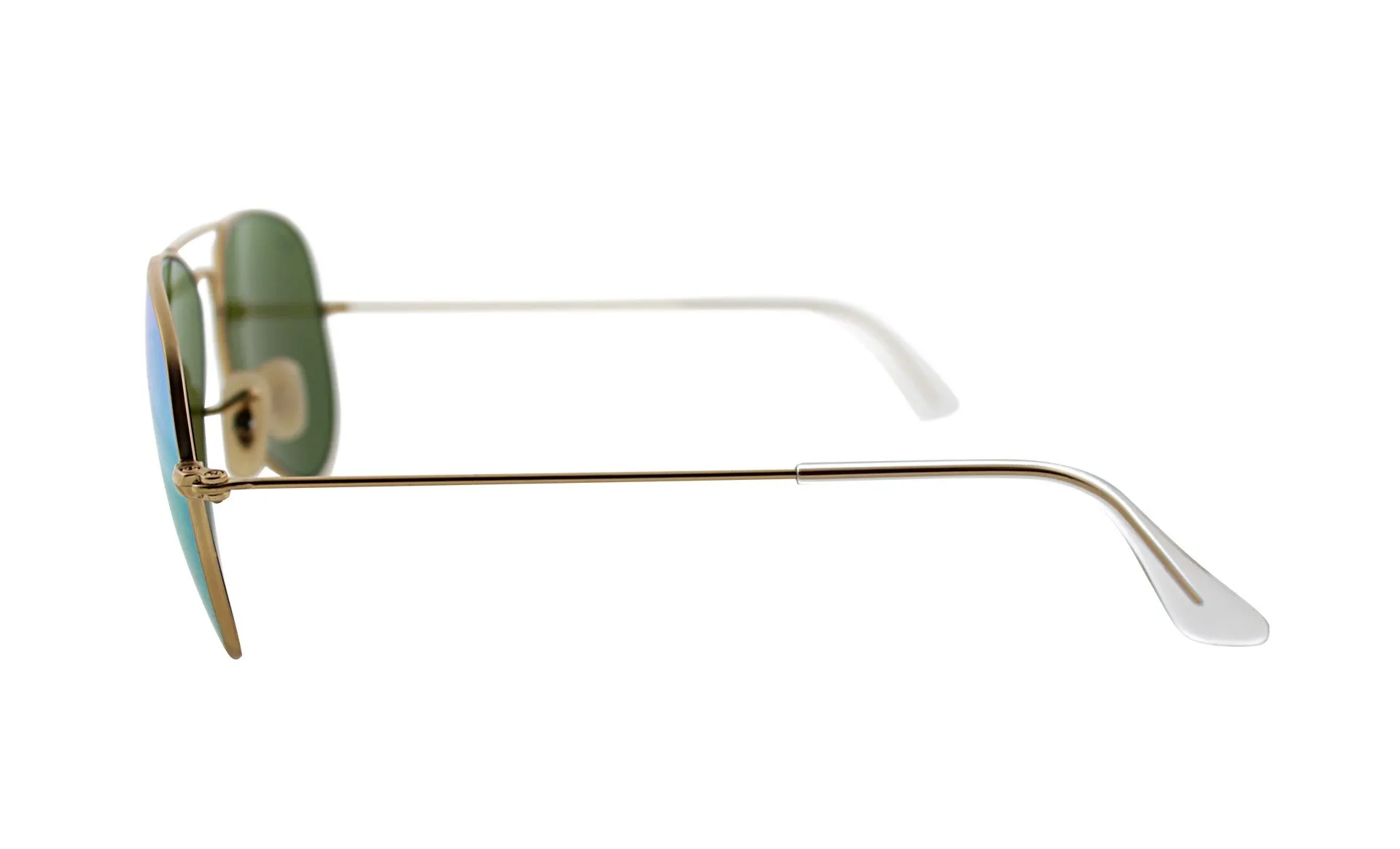 Ray Ban Gold Sunglasses with Polarized Green Lenses-RB_3025_112/P9_58mm