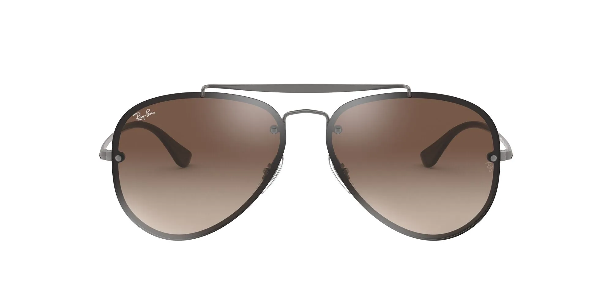 Ray Ban Gunmetal Sunglasses with Brown Gradient Lenses-RB_3584N_004/13_61mm
