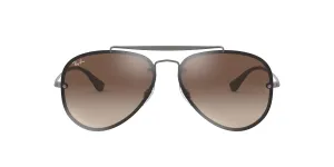 Ray Ban Gunmetal Sunglasses with Brown Gradient Lenses-RB_3584N_004/13_61mm