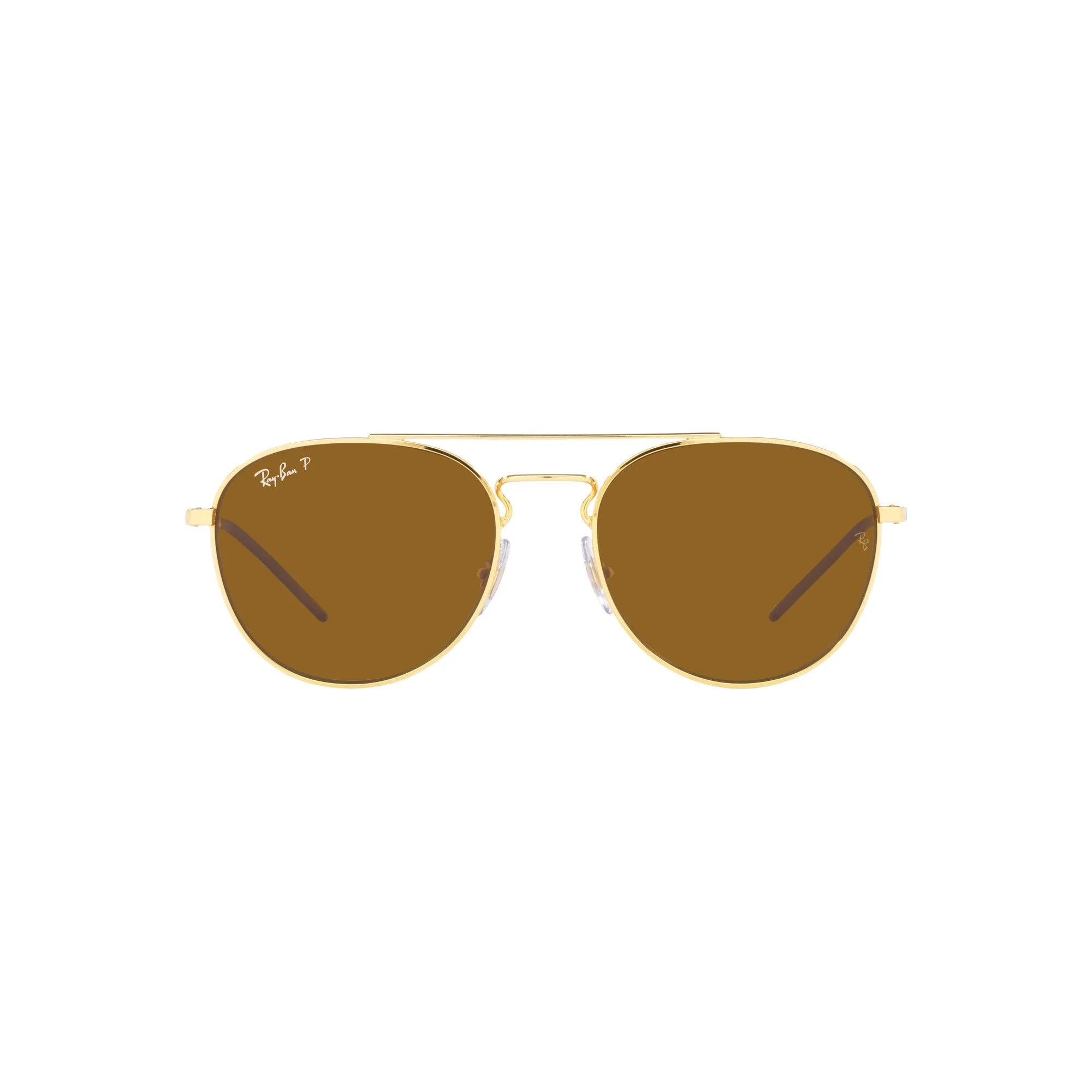 Ray Ban Polished Gold Sunglasses with Brown Classic Lenses-RB_3589_925083_55mm