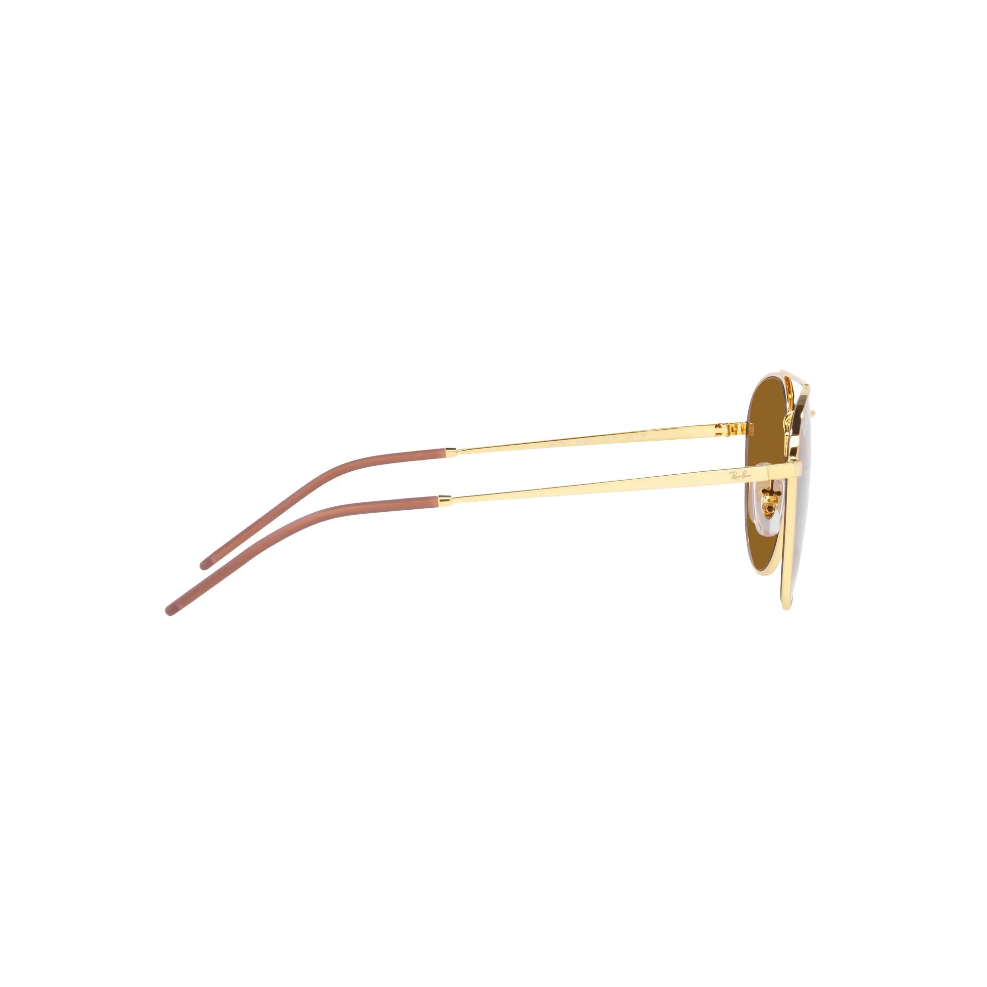 Ray Ban Polished Gold Sunglasses with Brown Classic Lenses-RB_3589_925083_55mm