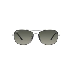 Ray Ban Silver Sunglasses with Grey Gradient Lenses-RB_3799_914471_57mm