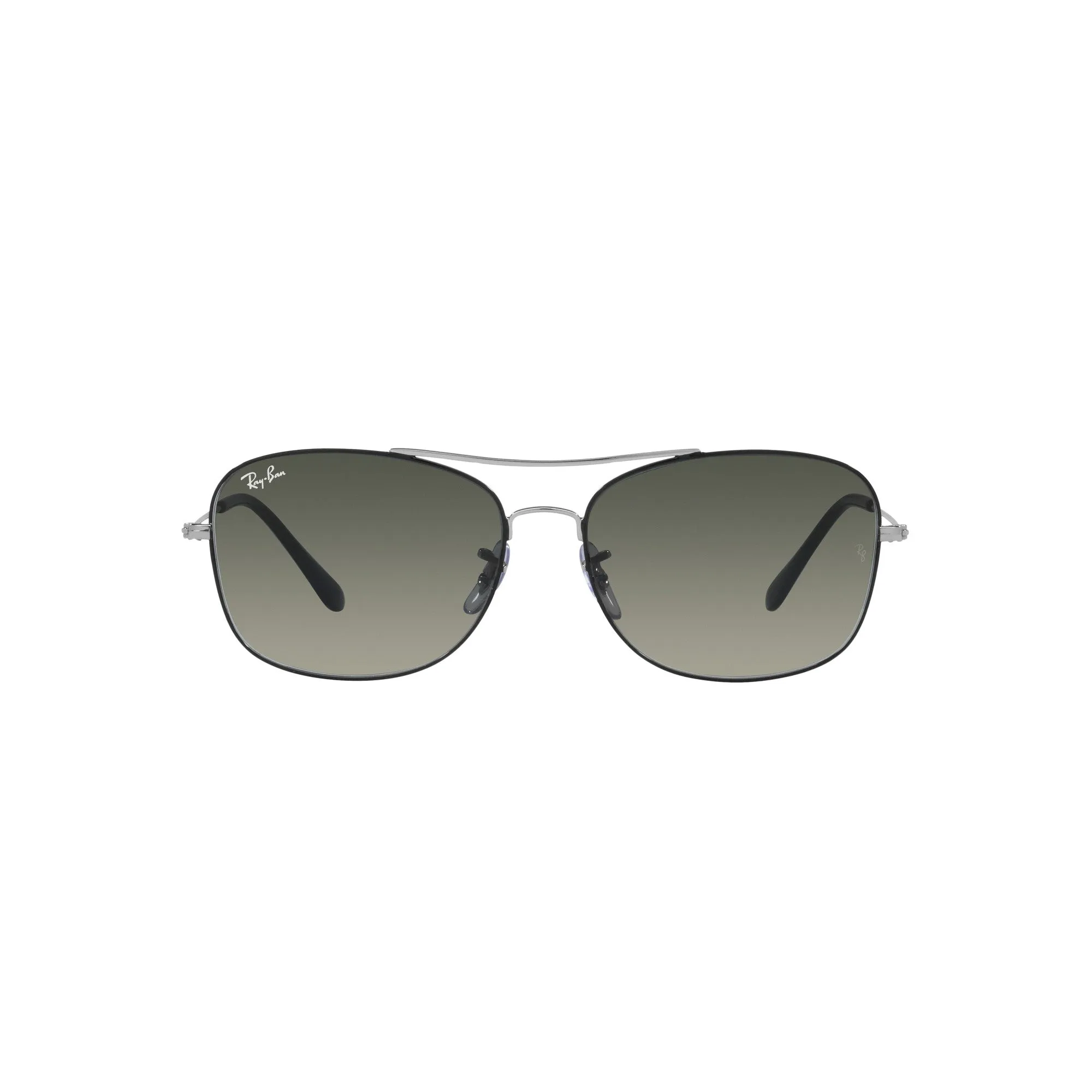 Ray Ban Silver Sunglasses with Grey Gradient Lenses-RB_3799_914471_57mm