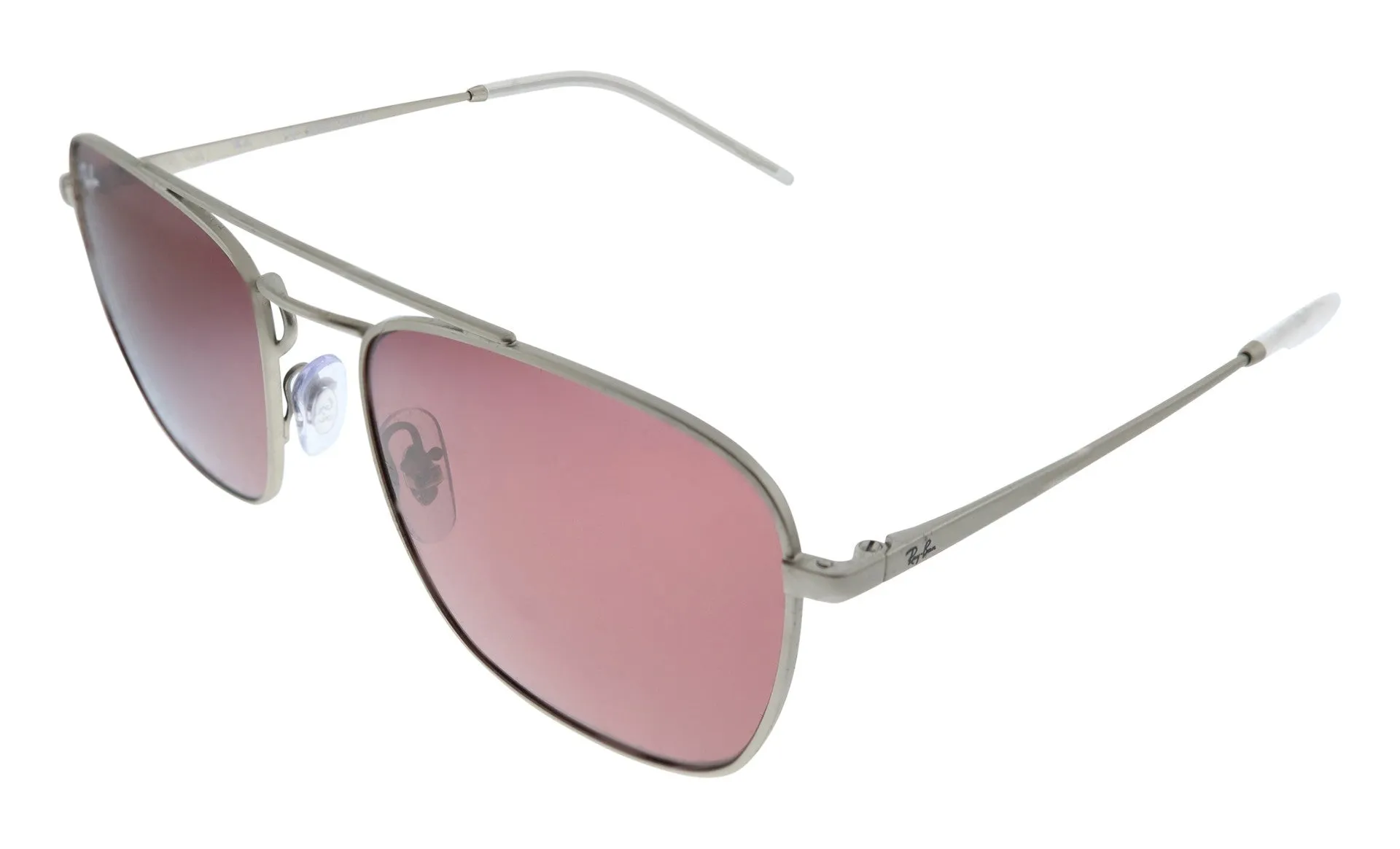 Ray Ban Silver Sunglasses with Purple Anti-Reflective Lenses-RB_3588_911675_55mm