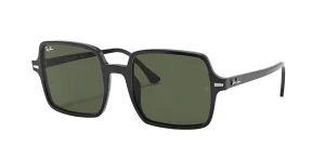 Ray-Ban Square II Non-Polarized Sunglasses - Black/Green