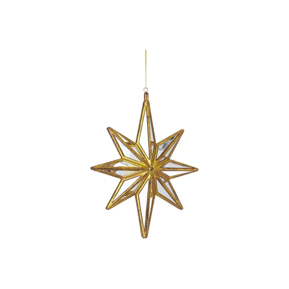 RAZ Mirrored Star Ornament Gold 25cm