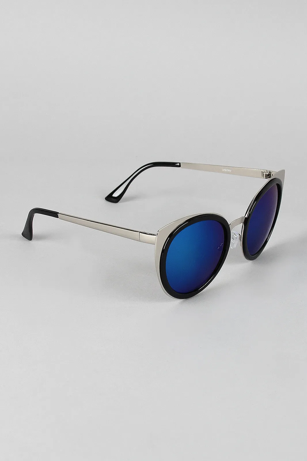 Redux Metallic Frame Cat Eye Sunglasses