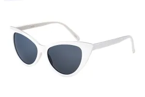 Retro Cat Eye Sunglasses in White