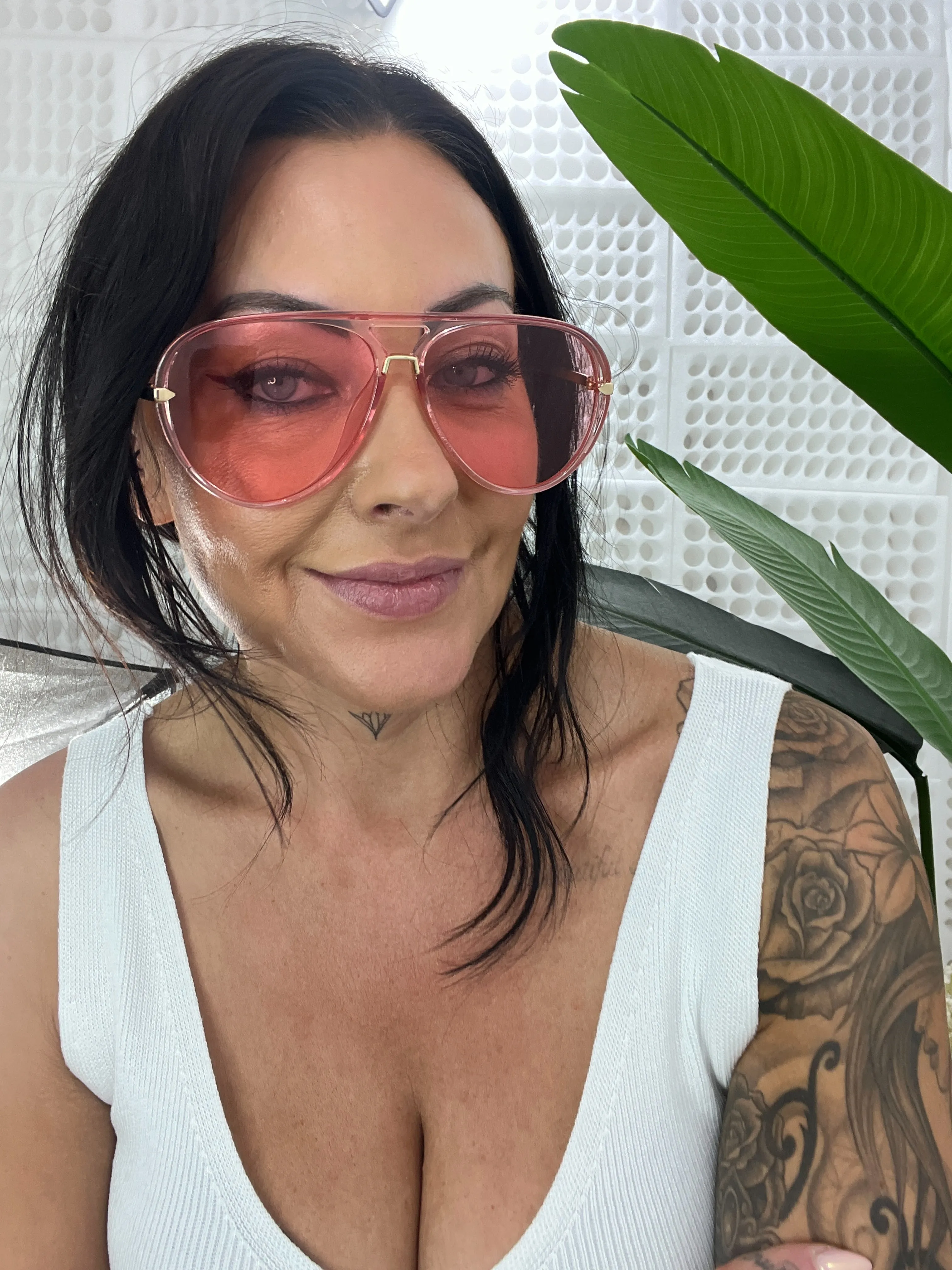 Rio Aviator Sunglasses - Pink