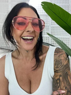 Rio Aviator Sunglasses - Pink