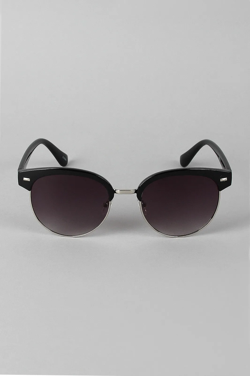 Round Clubmaster Sunglasses