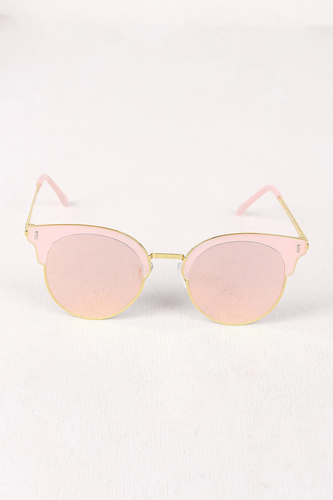 Round Clubmaster Sunglasses