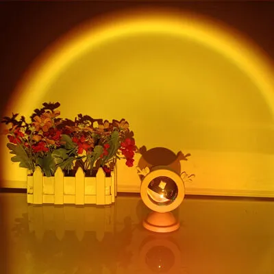 Round Gradient Rainbow Aesthetic Room Lamp Projector