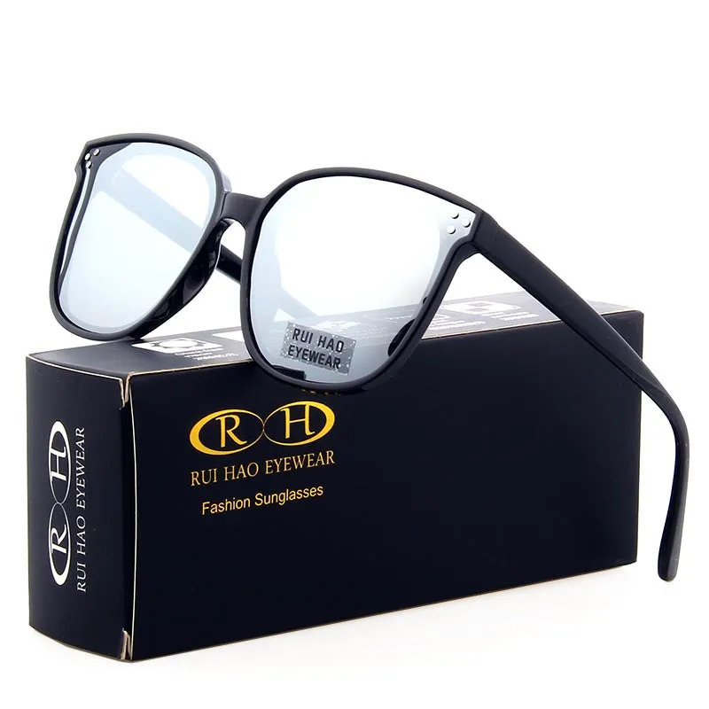 Rui Hao Women's Full Rim Square Polycarbonate Polarized Sunglasses 8036