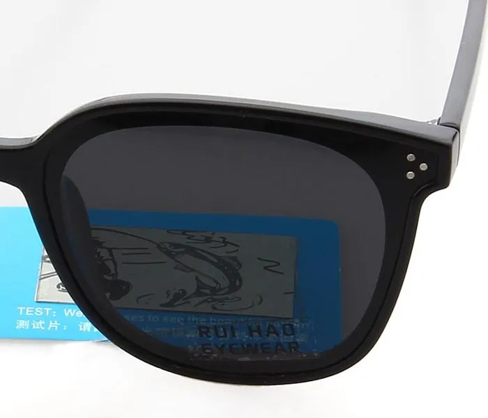 Rui Hao Women's Full Rim Square Polycarbonate Polarized Sunglasses 8036