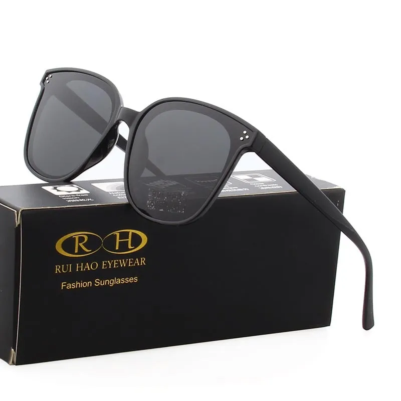 Rui Hao Women's Full Rim Square Polycarbonate Polarized Sunglasses 8036