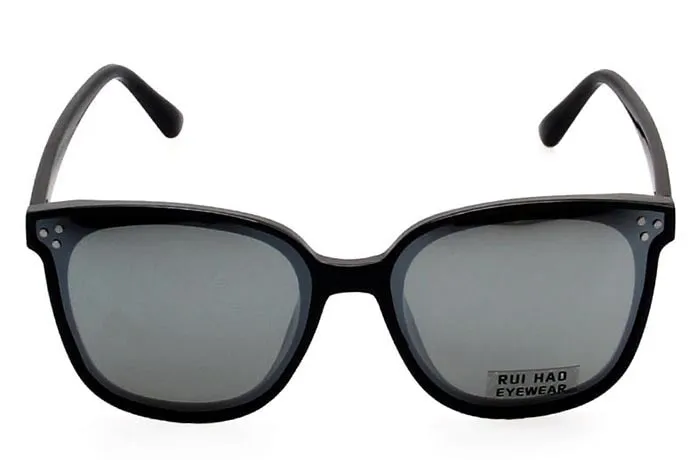 Rui Hao Women's Full Rim Square Polycarbonate Polarized Sunglasses 8036