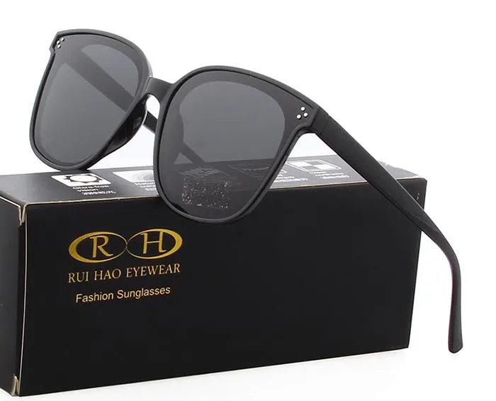 Rui Hao Women's Full Rim Square Polycarbonate Polarized Sunglasses 8036