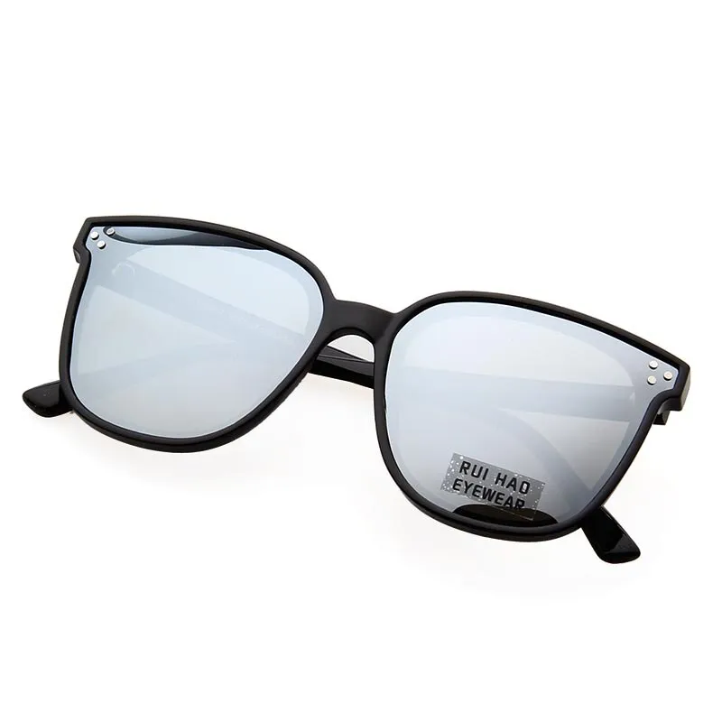 Rui Hao Women's Full Rim Square Polycarbonate Polarized Sunglasses 8036